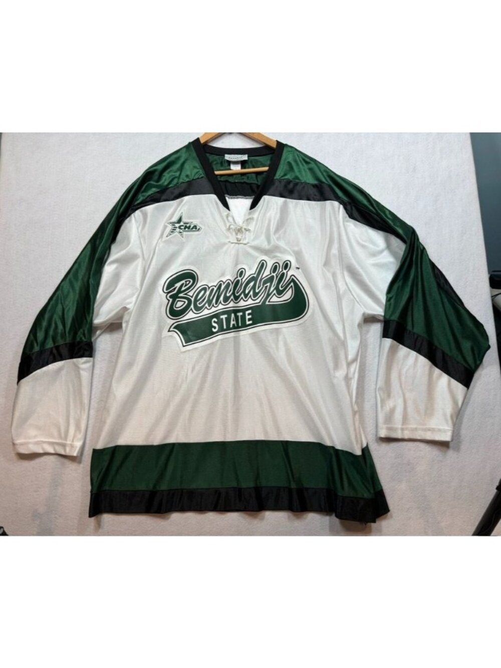 Vintage Bemidji State Beavers WCHA Hockey Jersey Koronis Made in USA Adult XXL